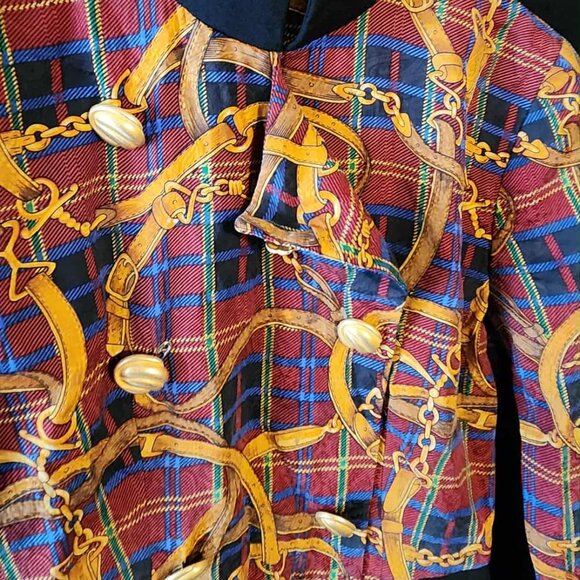 Vintage Richard Warren Strap Printed Women's Dress 6 **Needs 2 Buttons Sewn** - Picture 2 of 7